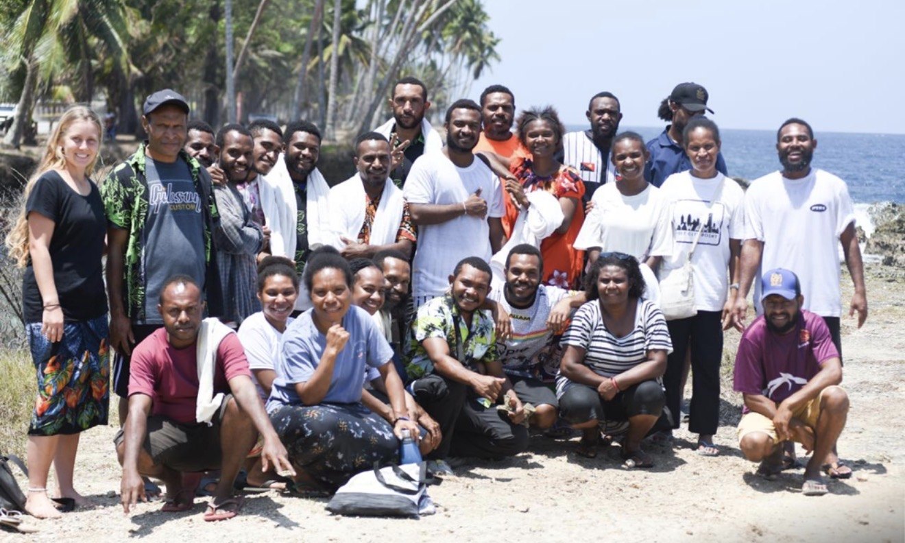 Participants in an Oral Bible Translation Marathon in Papua New Guinea